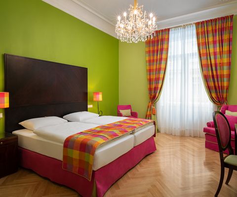 Schlafzimmer Comfort Suite im Appartement-Hotel an der Riemergasse Schlafzimmer Comfort Suite im Appartement-Hotel an der Riemergasse