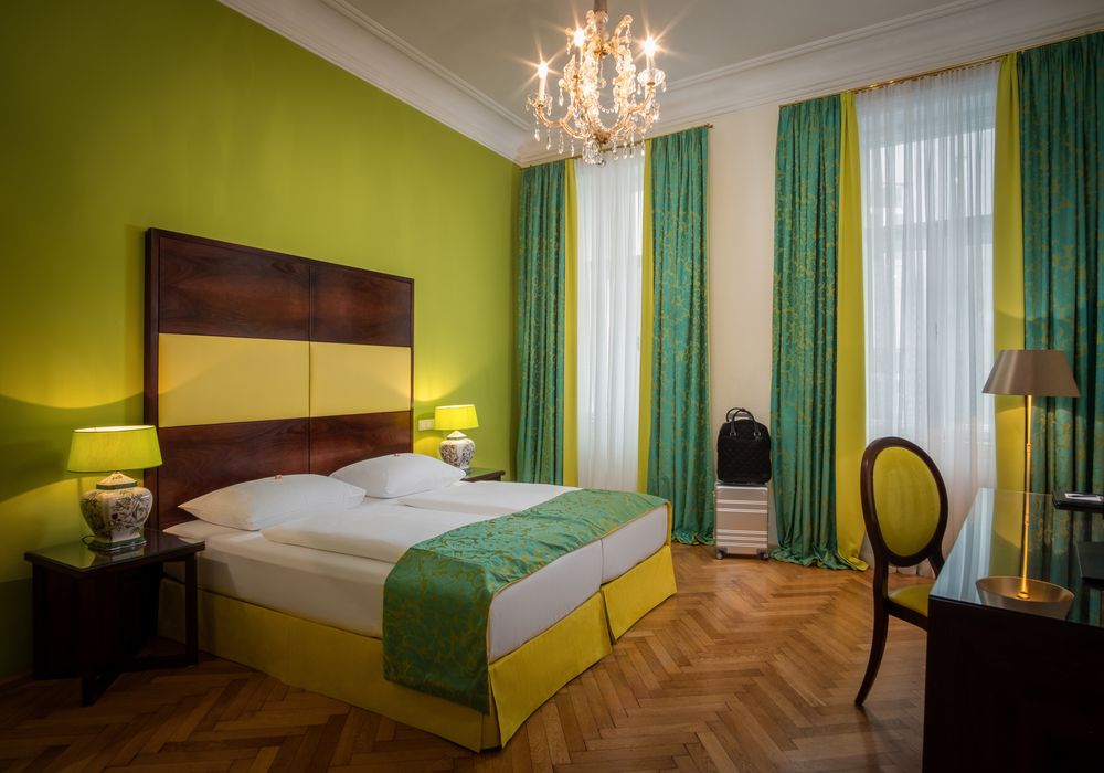 Schlafzimmer Comfort Suite im Appartement-Hotel an der Riemergasse Schlafzimmer Comfort Suite im Appartement-Hotel an der Riemergasse
